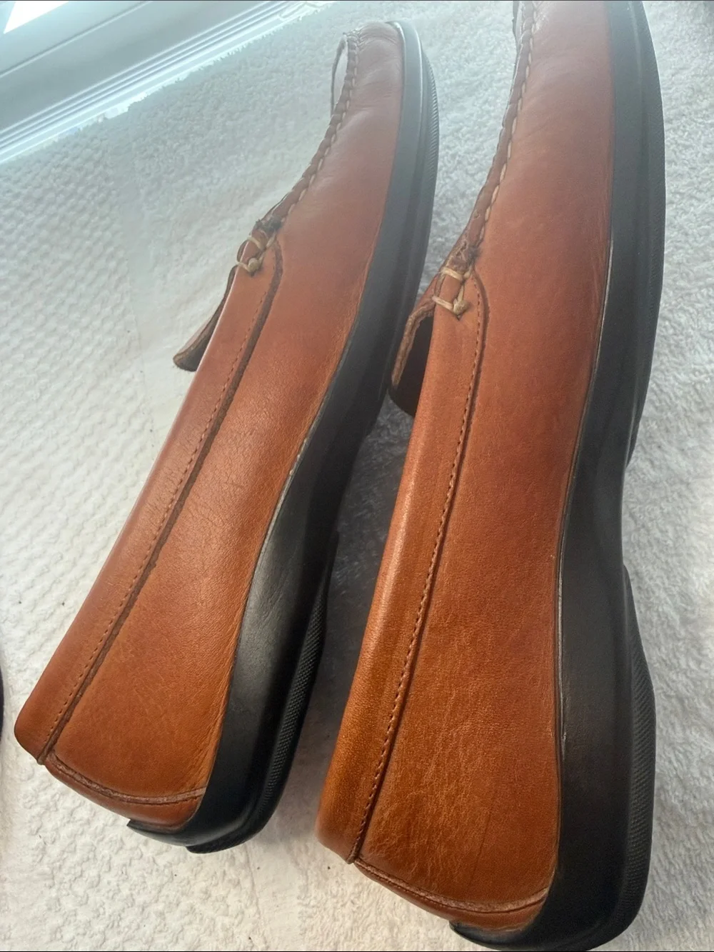 Allen Edmonds Tan Leather Slip-On Loafers
